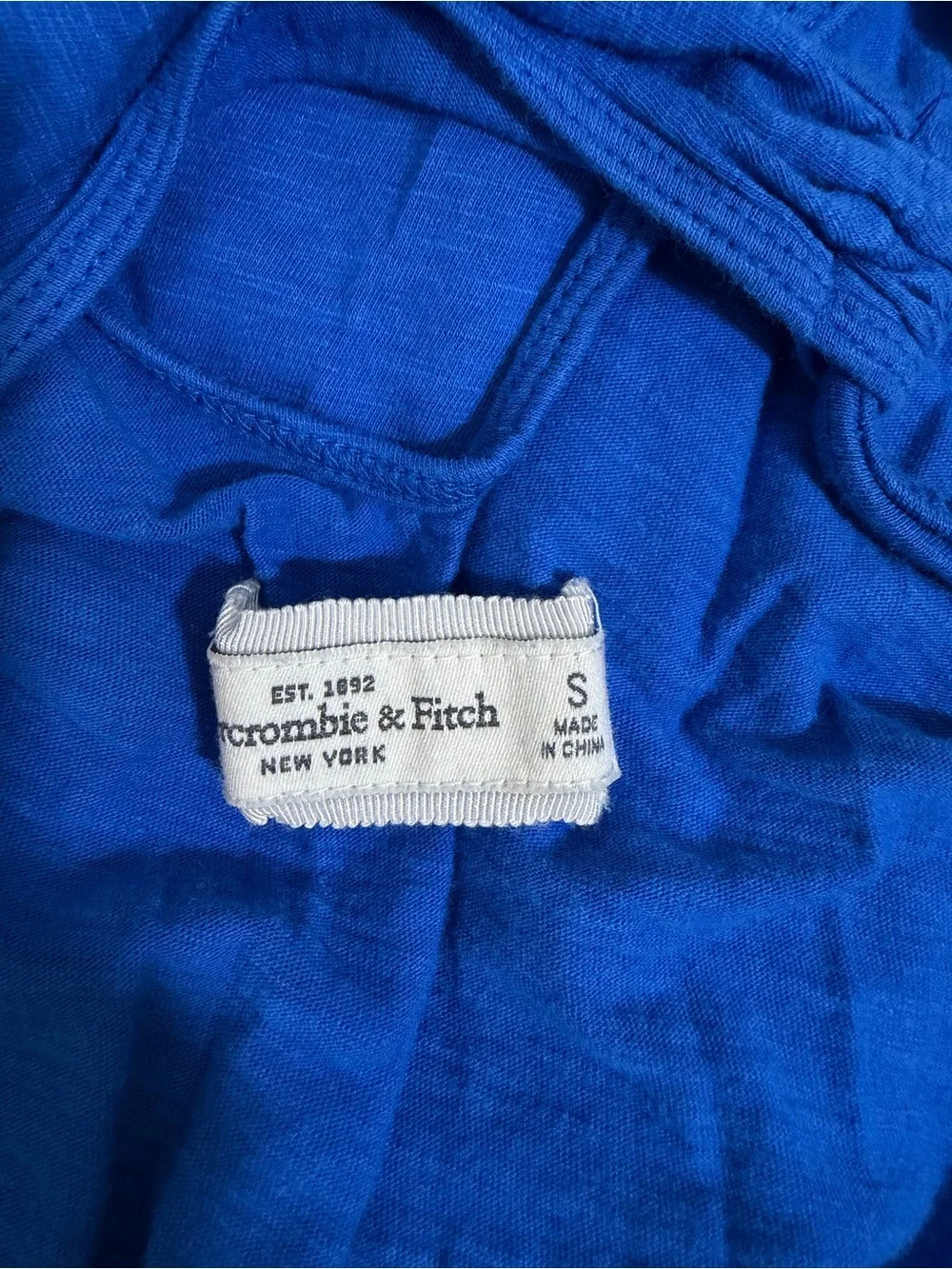 Abercrombie and Fitch Womens Royal Blue Racerback Maxi Dress Size Small